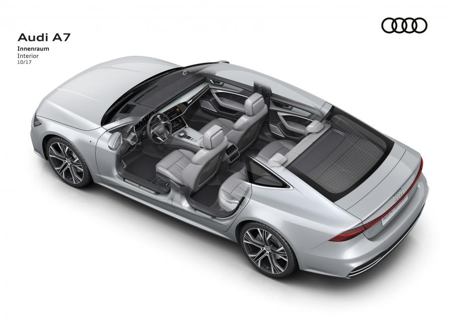 Схема Audi A7 Sportback Quattro S-Line 2017 года  (WW) (фото 14 из 33)